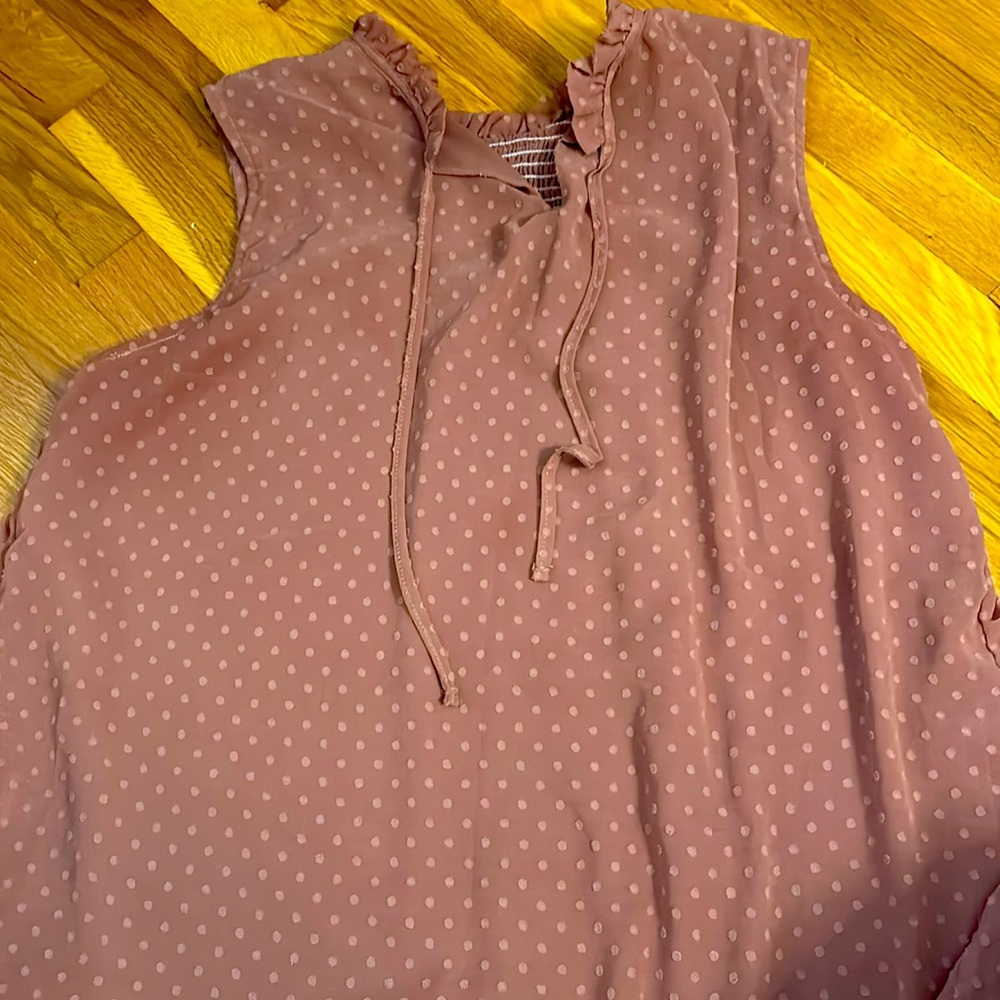 Lace Print Polka Dot Tank Tops features soft, lightweight